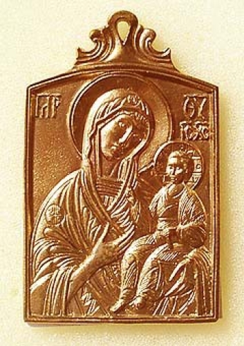 Baptismal medallion: Stt. Vladimir and Olga -1