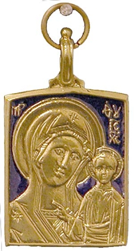 Baptismal medallion: Theotokos of Kazan' - 18