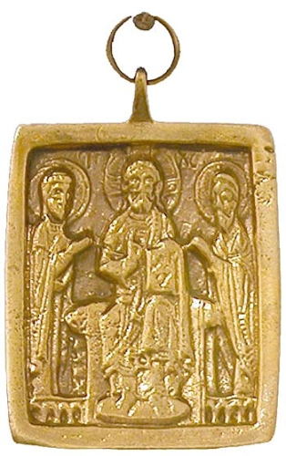 Baptismal medallion: Deisis