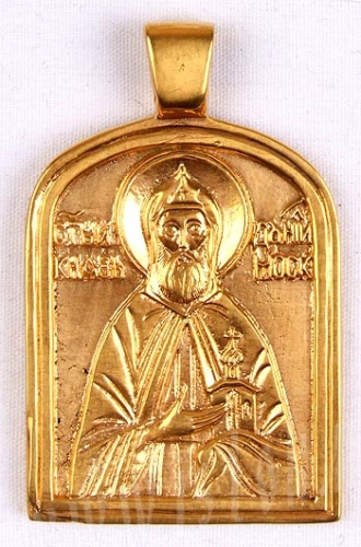 Baptismal medallion: St. Prince Daniel of Moscow