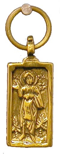 Baptismal medallion: Holy Martyr John the Russian