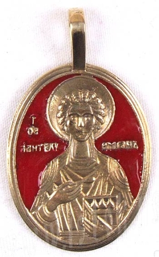 Baptismal medallion: Holy Great Martyr and Healer Panteleimon