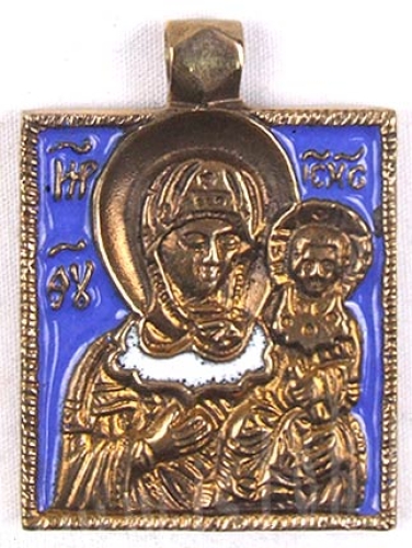 Baptismal medallion: Theotokos