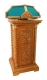 Church lecterns: 4-side kliros carved lectern (side view)