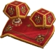 Embroidered chalice covers (veils) - Balaam (red-gold)