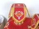 Embroidered chalice covers (veils) - Balaam (red-gold, cover side)