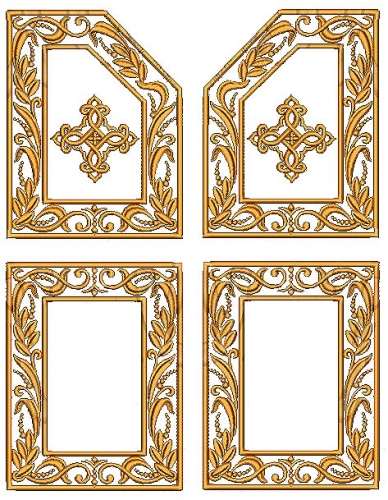 Embroidered mantle plates -2