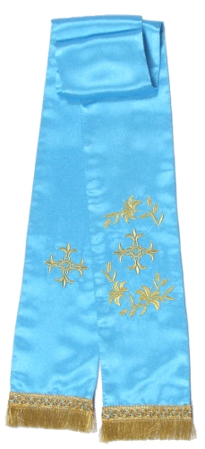 Lily embroidered bookmark