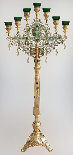 Seven-branch Altar stand - 10 (green)