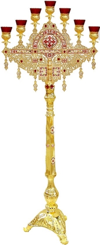 Seven-branch Altar stand - 10 (red)