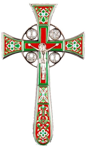 Blessing cross no.4-1 (red-green)
