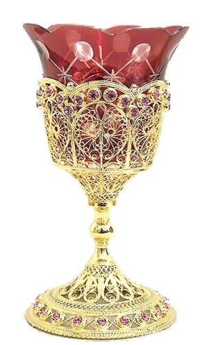 Vigil lamps: Oil lamp no.2 (filigree)