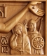 Church furniture: Standing crucifixion - 2 (right side detail)