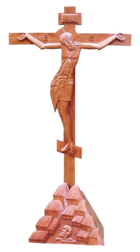 Large carved crucifixion