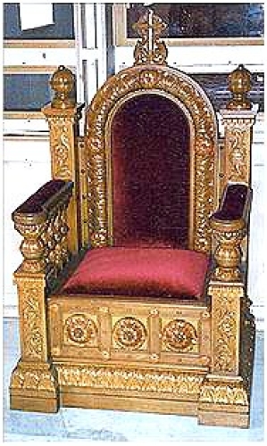 Church furniture: Bishop's throne - 2