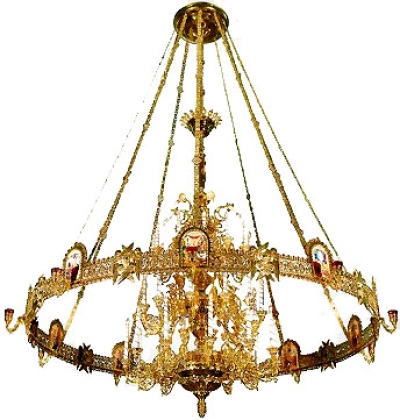 Four-level church chandelier - 2 (42 lights)