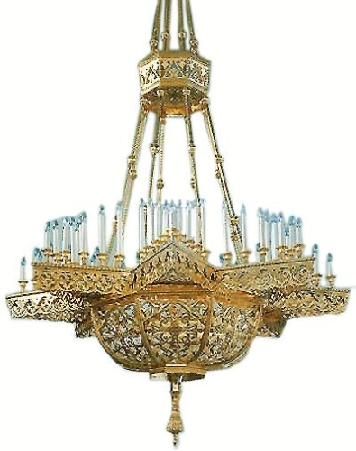 Horos church chandelier (72 lights)