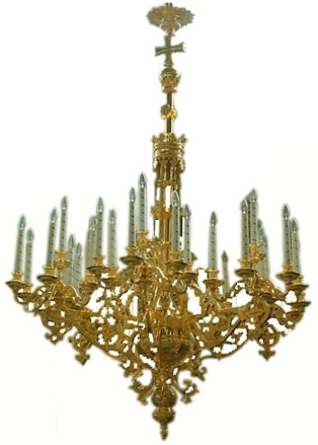 One-level church chandelier - 11 (36 lights)