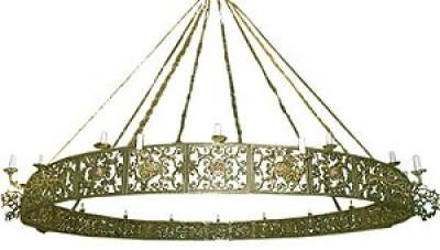 One-level church chandelier (horos) - 9