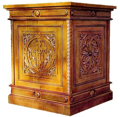 Church furniture: Transfiguration carved holy table