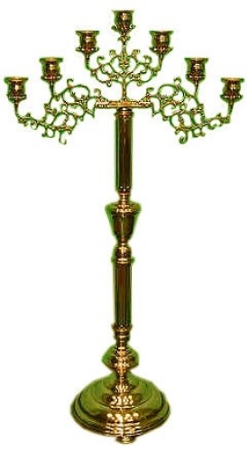 Floor seven-branch altar stand (candelabrum) - Small
