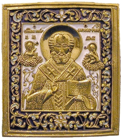 Metal icon: St. Nicholas the Wonderworker
