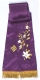 Embroidered bookmark Fashion (violet)