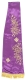 Embroidered bookmark Multi Flower cross (violet)