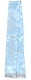 Embroidered bookmark Multi Flower cross (blue)