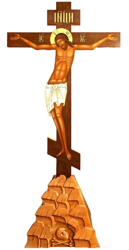 Large painted crucifixion