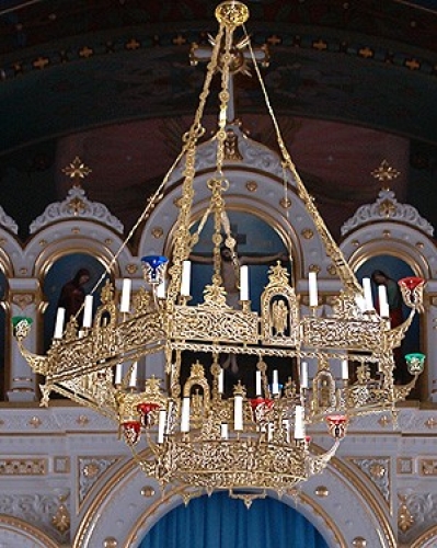 Greek Orthodox two-level horos (26 lights) - 1