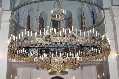 Greek Orthodox five-level horos (112 lights)