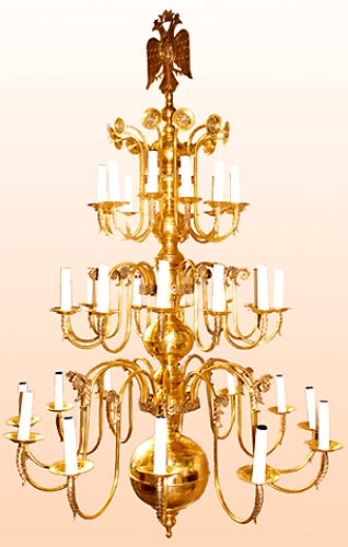 Orthodox Church three-level chandelier (36 lights)