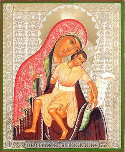 Religious Orthodox icon: Theotokos of Kikk