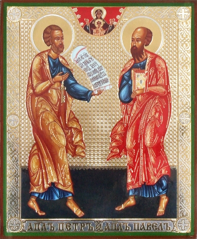 Religious Orthodox icon: Holy Apostles Peter and Paul - 2
