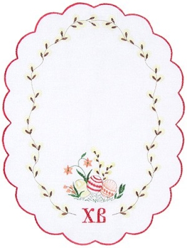 Embroidered napkin Palm Sunday