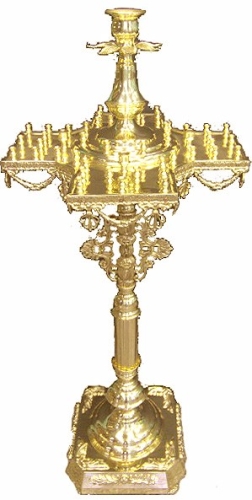 Floor Cross candle-stand