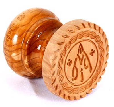 Russian Orthodox prosphora seal Theotokian seal no.7 (Diameter: 2.4'' (60 mm))