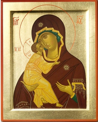 Byzantine icon: The Most Holy Theotokos of Vladimir