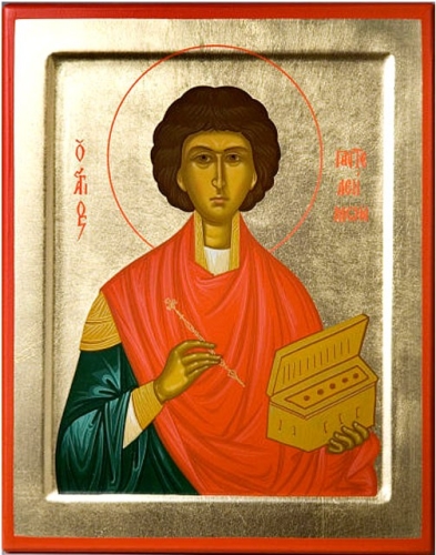 Byzantine icon: Holy Great Martyr and Healer Panteleimon