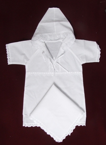 August embroidered baptismal clothes