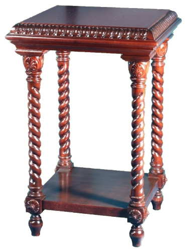 Church furniture: Greek litia table with shelf