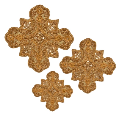 Hand-embroidered crosses - D103