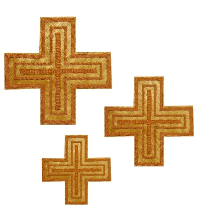 Hand-embroidered crosses - D112