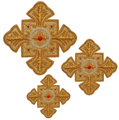 Hand-embroidered crosses - D115