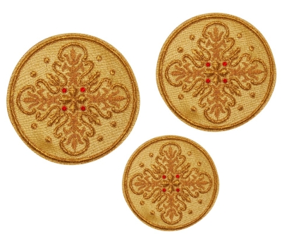 Hand-embroidered crosses - D118
