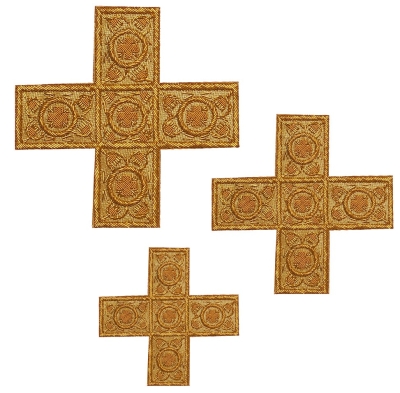 Hand-embroidered crosses - D121
