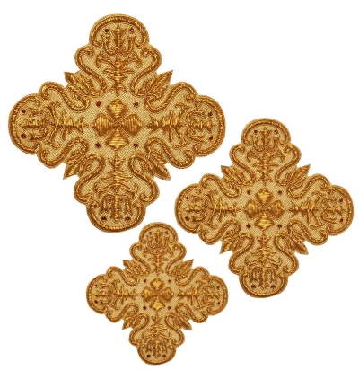 Hand-embroidered crosses - D122