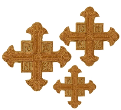 Hand-embroidered crosses - D123