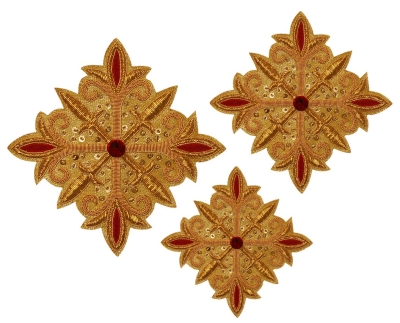 Hand-embroidered crosses - D125